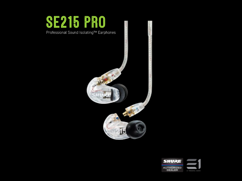 Shure SE215 Pro ( Aonic 215 ) Universal-fit In-ear Monitors– E1