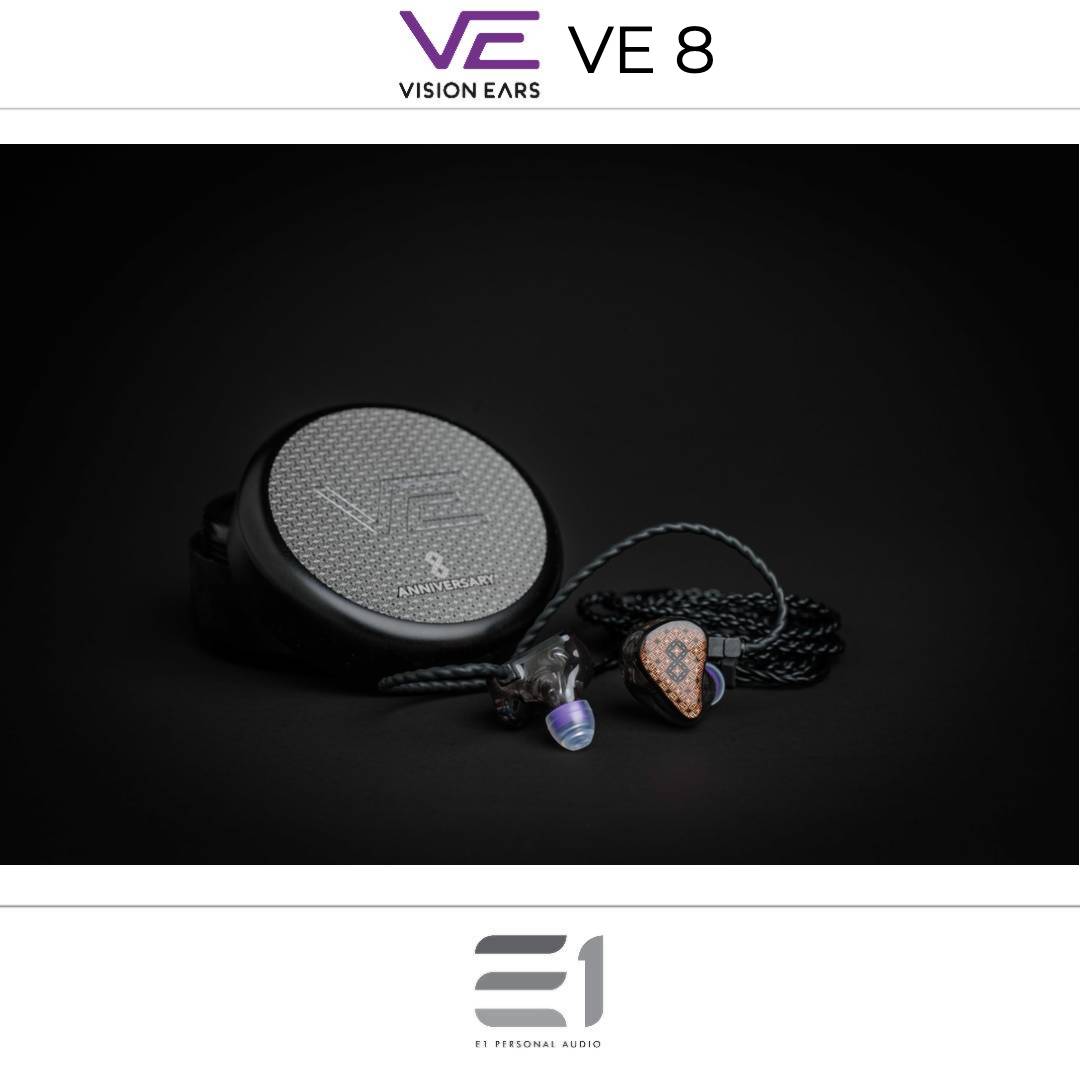 vision ears VE8（universal fit） Vision Ears VE8 Custom / Universal-Fit In-Ear Monitors– E1